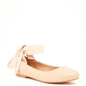 New Size 10.5W Torrid Nude Ankle Wrap Ballet Flats